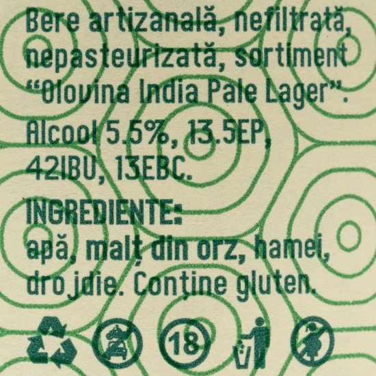 Bere Pale Lager sticlă 0.33l