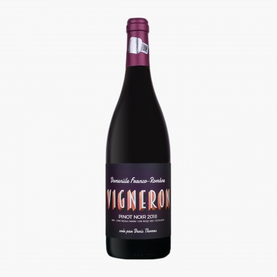 Vin roșu sec eco Pinot Noir 2018, 14.9%, 0.75l