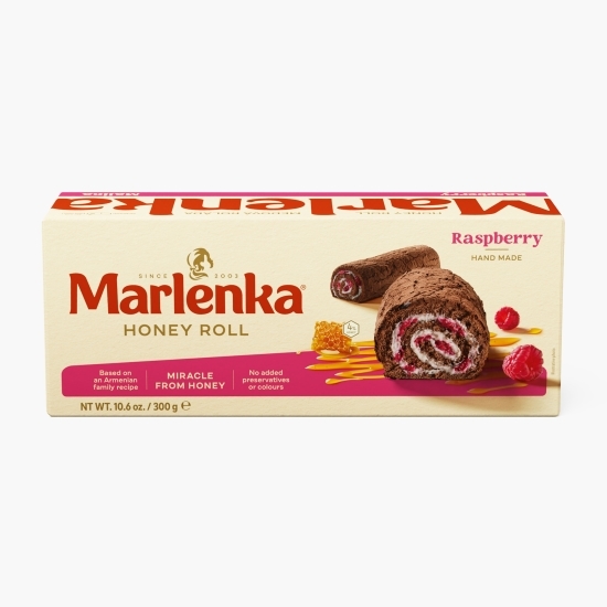 Ruladă cu miere, cacao și zmeură 300g