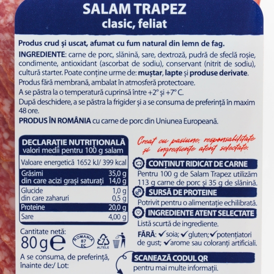 Salam Trapez Clasic, feliat, 80g