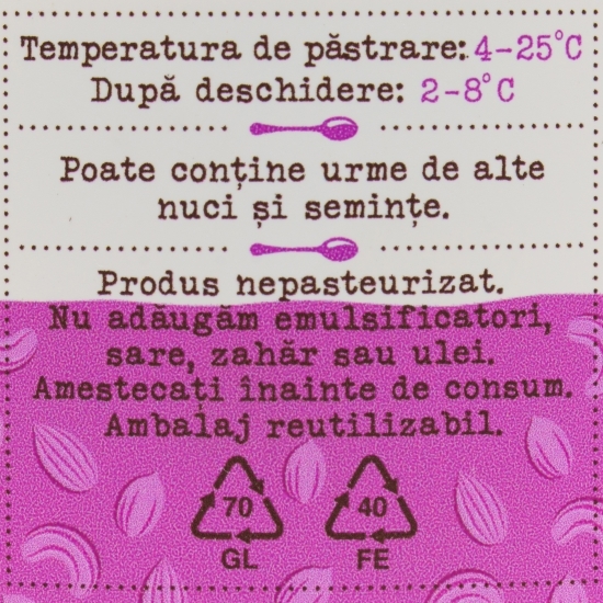 Cremă tartinabilă din arahide, migdale și caju 360g