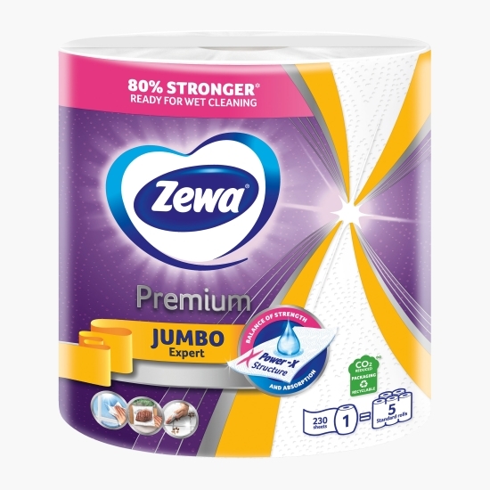 Prosoape de hârtie Jumbo Expert Premium, 3 straturi, 1 rolă, 230 foi