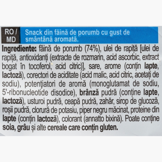 Tortilla chips cu gust de smântână aromată 90g