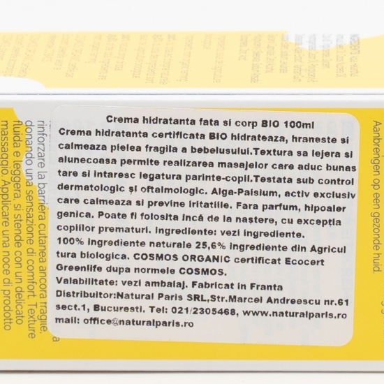 Cremă hidratantă bio pentru față și corp 100ml