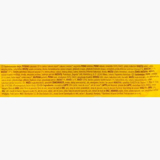 Baton de cereale cu ciocolată și banane 50g