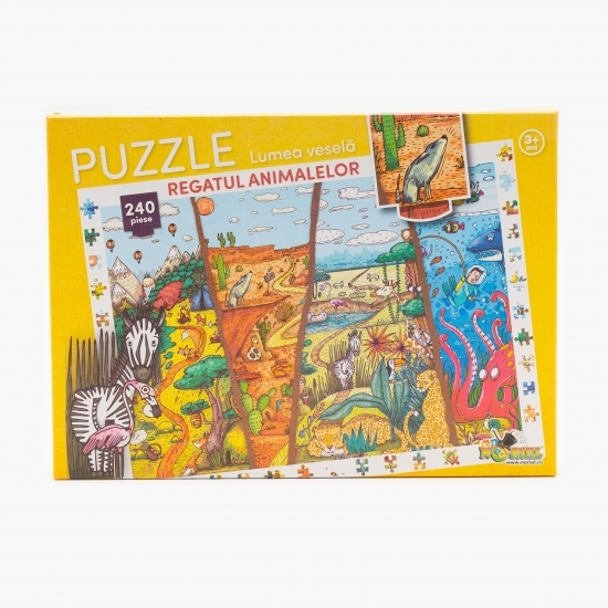 Puzzle - Regatul animalelor (240 piese) 3+ ani