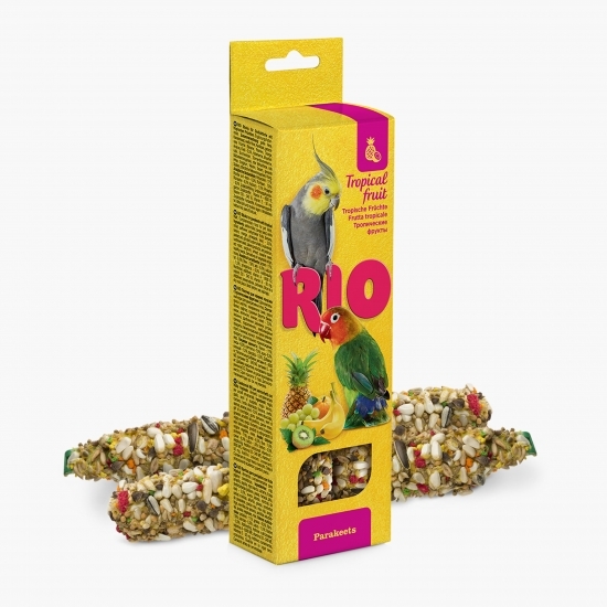 Baton pentru papagali mari, 2x75g, cu fructe tropicale
