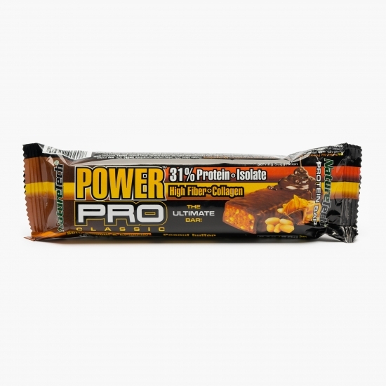 Baton energizant Power Pro 31% proteină cu cremă de arahide 80g