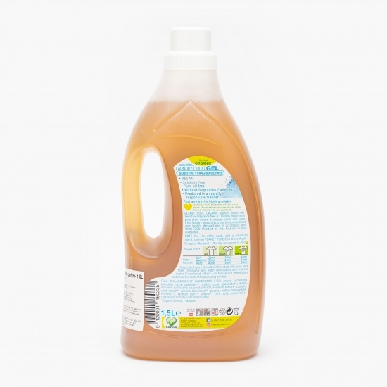 Detergent de rufe lichid gel bio, hipoalergenic, fără parfum 1.5l