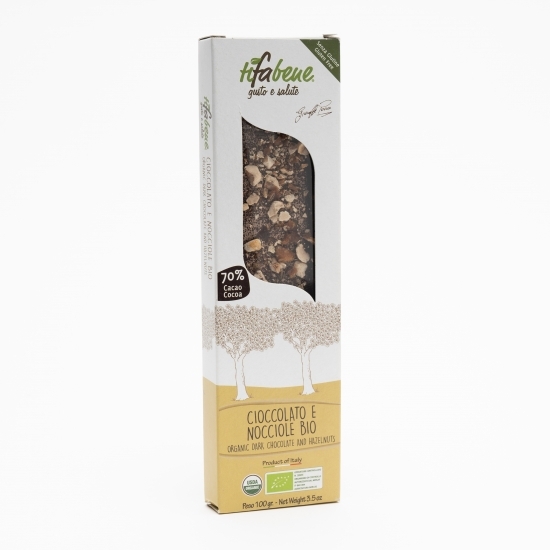 Ciocolată eco, 70% cacao, cu alune de pădure 100g