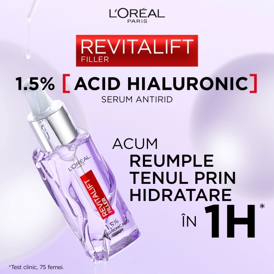 Ser antirid cu 1.5% acid hialuronic pur, Revitalift Filler 30ml
