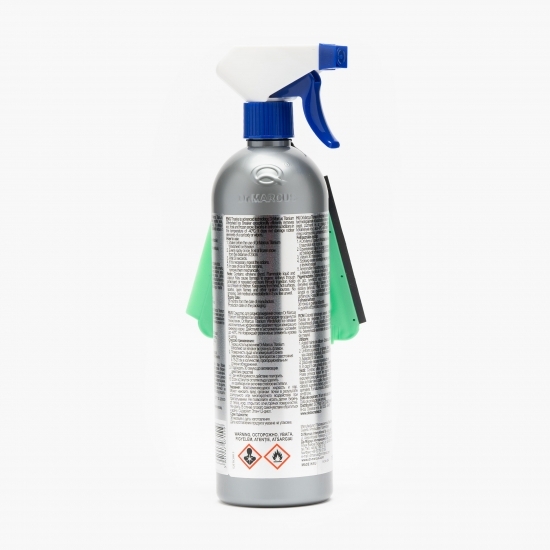 Soluție spray pentru dezghețat auto -30°C + racletă 750ml