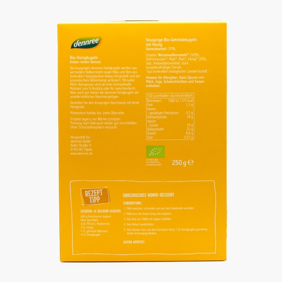 Cereale biluțe cu miere eco, 250g