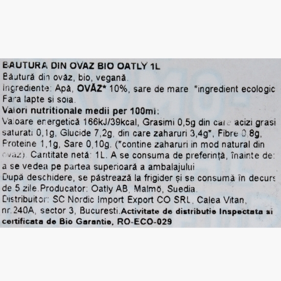 Băutură eco din ovăz 1l