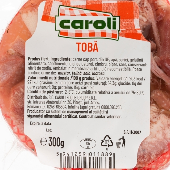 Tobă 300g