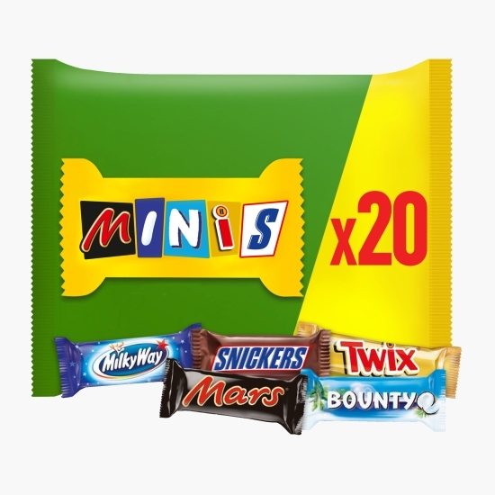 Selecție mini bomboane de ciocolată, Minis, 20 buc, 400g
