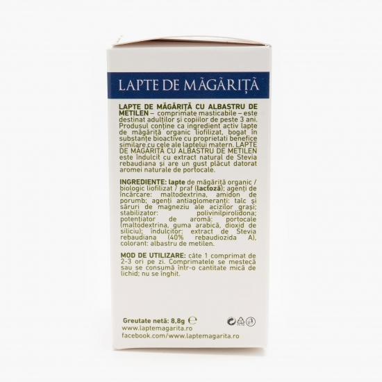 Lapte de măgăriță cu albastru de metilen 20 comprimate