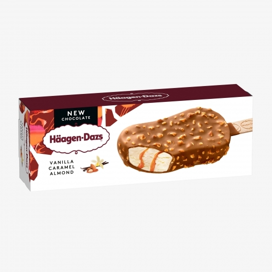 Înghețată de vanilie cu sos de caramel și migdale 70g