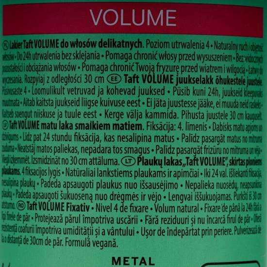 Fixativ Volume Ultra (4) pentru păr 250ml