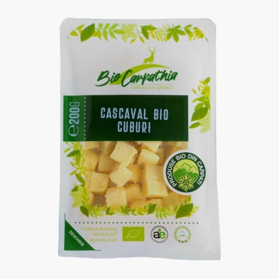Cașcaval eco din lapte integral, cuburi, 200g