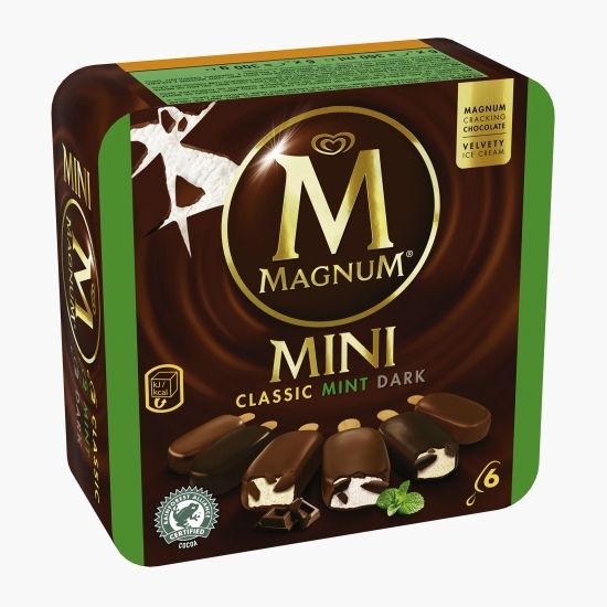 Înghețată Classic mini mentă și ciocolată neagră 6x55ml, 330ml