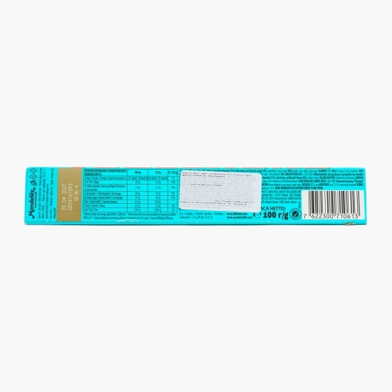 Ciocolată cu lapte, migdale caramelizate sărate și nuga cu miere și migdale 100g