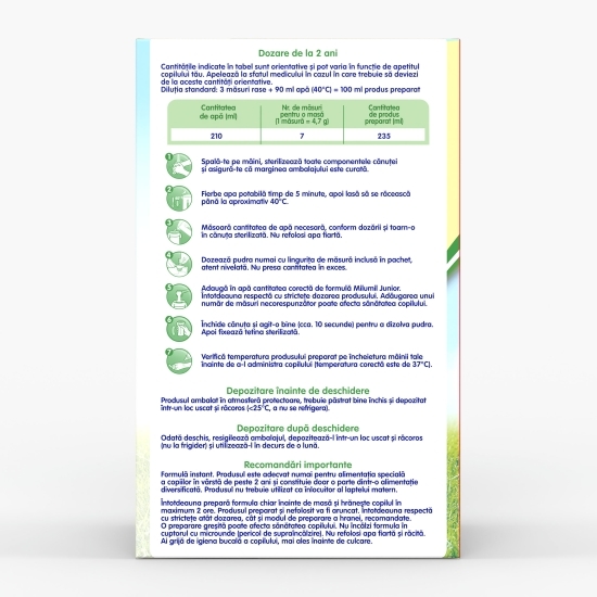 Formulă de lapte Junior, +2 ani, 1200g