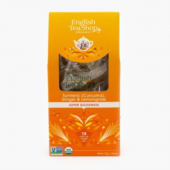 Ceai eco turmeric, ghimbir și lemongrass 35g