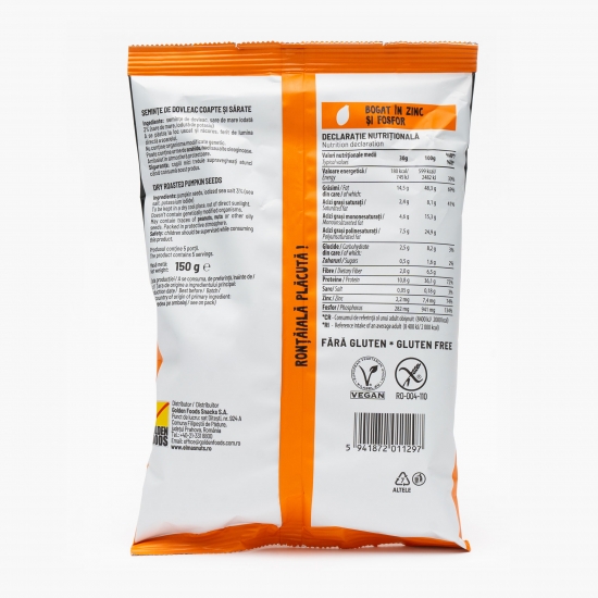 Semințe de dovleac coapte și sărate 150g