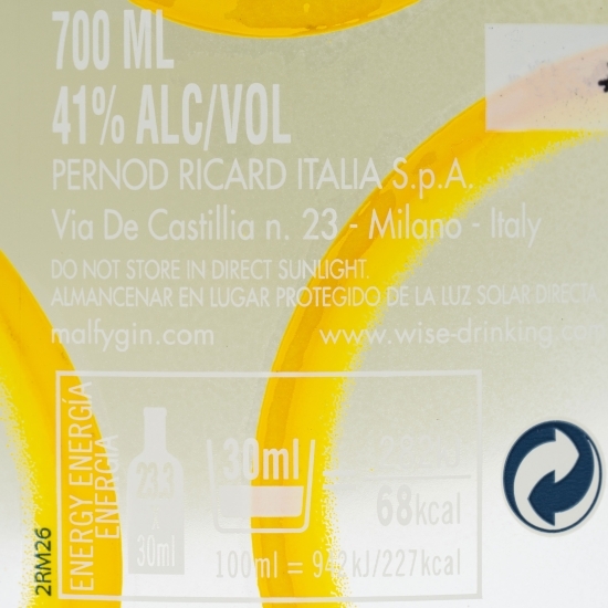 Gin Limone 41% alc. 0.7l