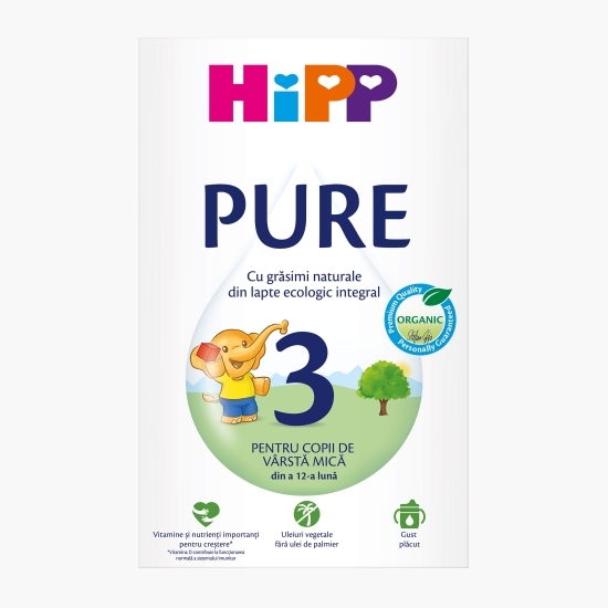Lapte pentru creștere ECO Pure 3, de la 12 luni 500g