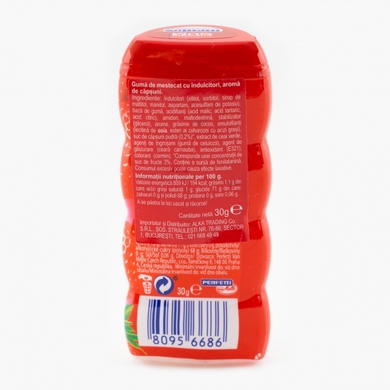 Gumă de mestecat cu aromă de căpșuni cu interior lichid 30g