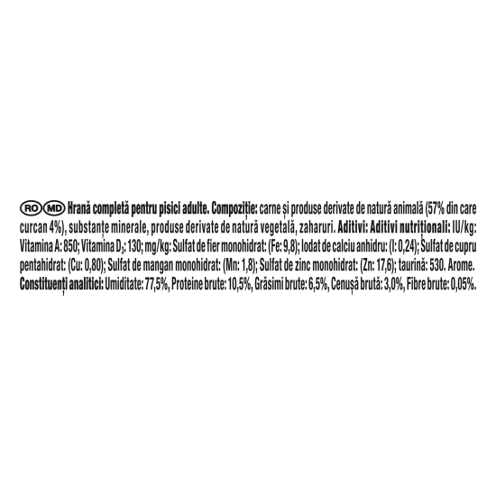 Hrană umedă pentru pisici, 85g, mousse curcan