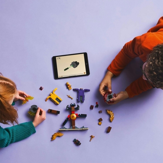 Pachet de luptă cu dragoni Spinjitzu, 71826 Ninjago Dragons Rising, 186 piese, +6 ani