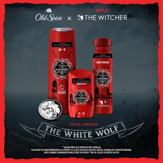 Gel de duș The Whitewolf, ediție limitată The Witcher, 400ml