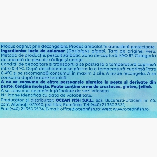 Inele de calamar decongelate 300g