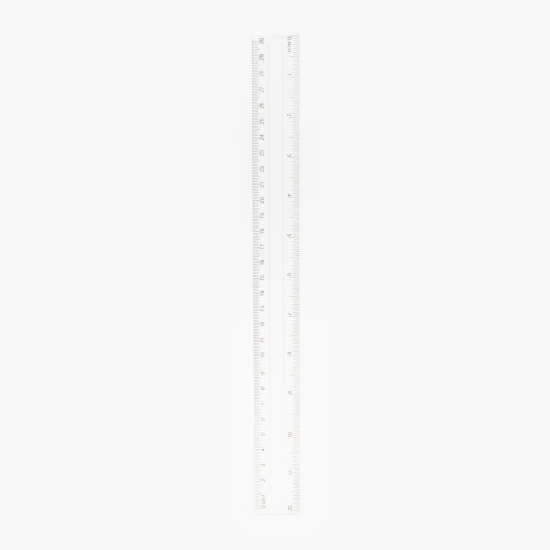 Riglă transparentă, plastic, 30 cm