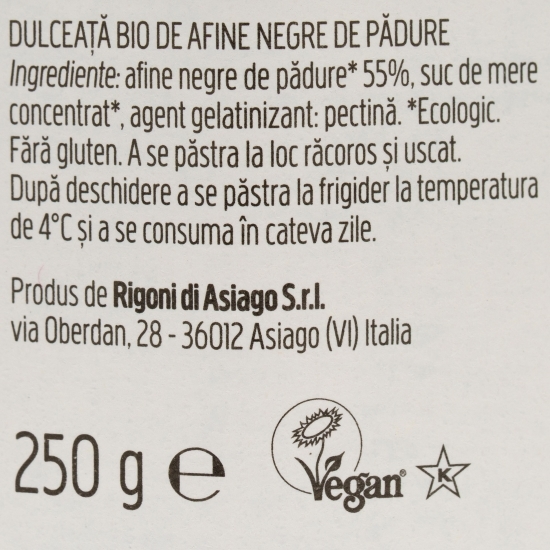 Dulceață eco de afine 250g