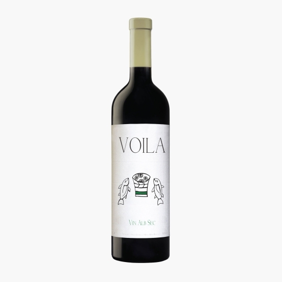 Vin alb sec Sauvignon Blanc & Fetească Albă & Riesling Italian, 13.5%, 0.75l