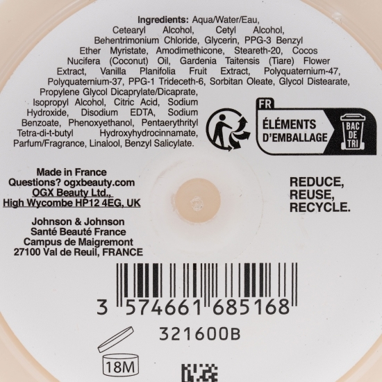 Mască de păr fortifiantă pentru păr deteriorat 300ml