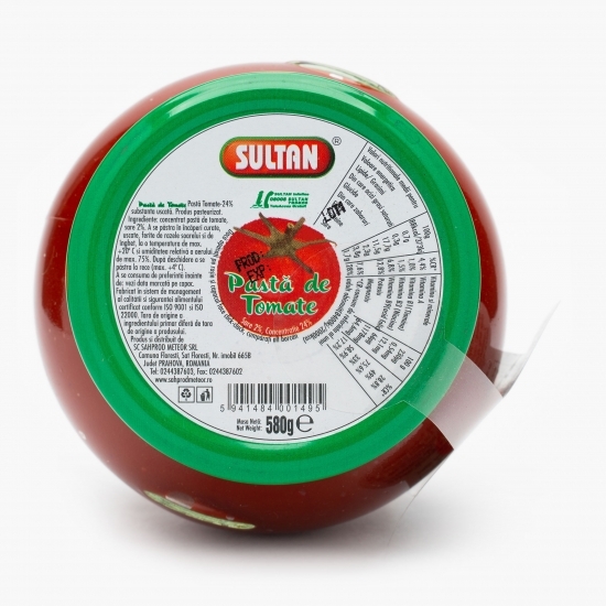 Pastă de tomate 24% 580g