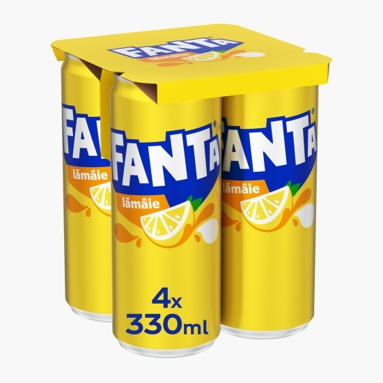 Băutură carbogazoasă lămâie doză 4x0.33l