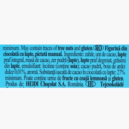 Iepure ciocolată cu lapte, pictat manual, 45g