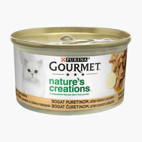 Hrană umedă pentru pisici, 85g, curcan