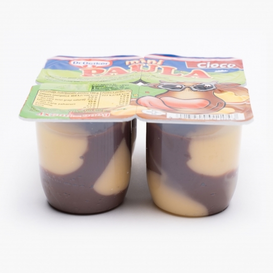 Budincă cu gust de ciocolată și vanilie Paula 4x50g