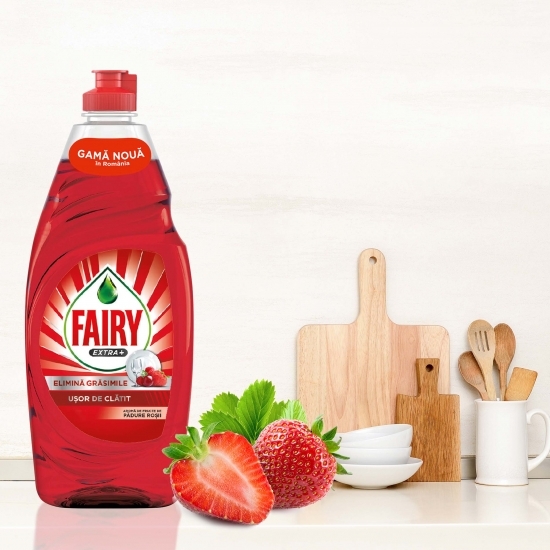 Detergent de vase Extra+ fructe de pădure roșii 900ml