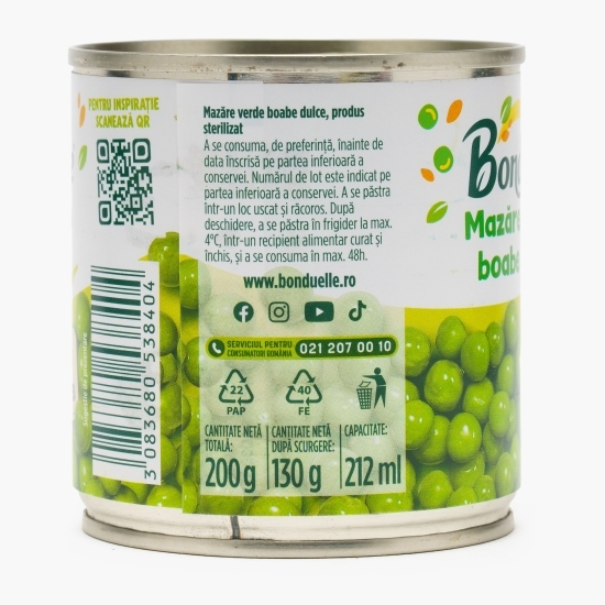Mazăre verde boabe dulce 200g