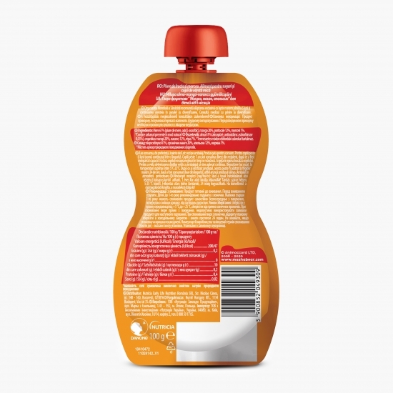 Piure de mere, mango, portocale Masha & ursul, +6 luni 100g