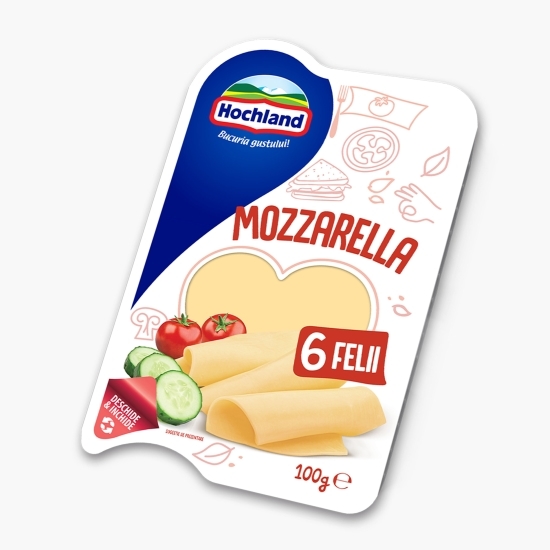 Brânză Mozzarella felii 100g