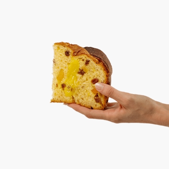 Panettone cu stafide, lămâi confiate și cremă de lămâie 600g